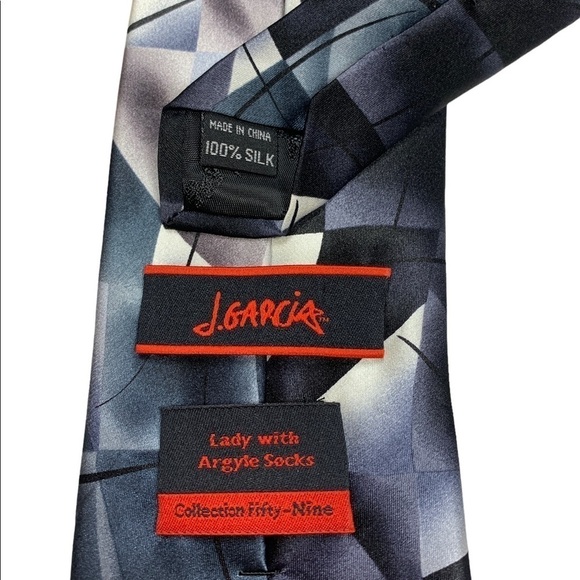 Jerry Garcia Lady with argyle socks collection fifty- nine silk tie - Picture 2 of 6